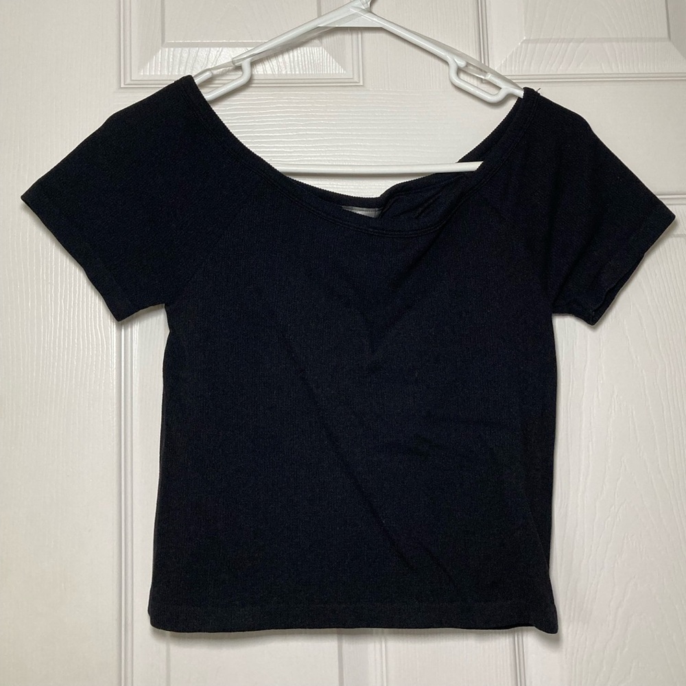 Black Off the Shoulder Top Sz L